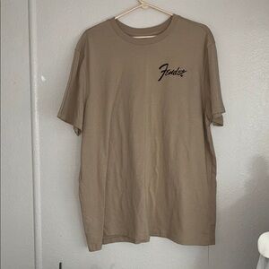 Fender Tan/Taupe Logo T-Shirt